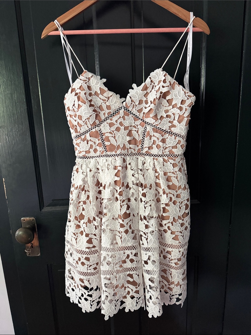 Self Portrait Mini Azalea Dress White Sz 4